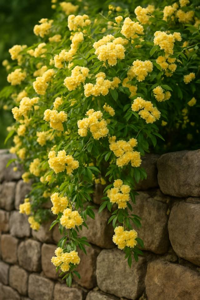 Yellow Lady Banks - 2 Quart Rose Bush Live Plant