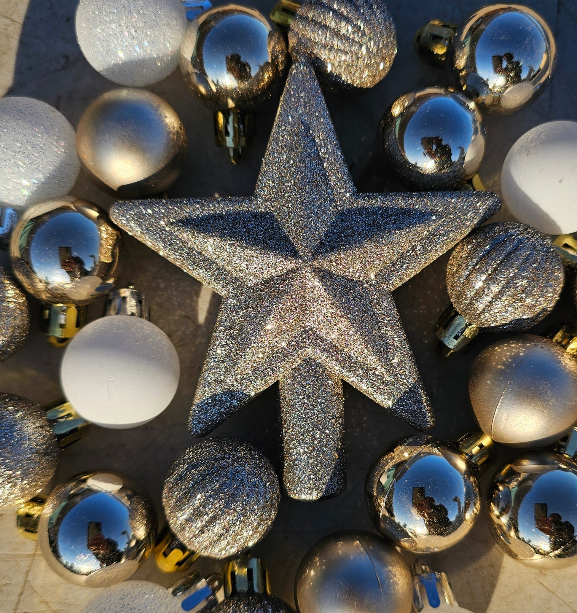 Golden Radiance Tabletop Mini Christmas Tree - Ma Cherie Roses