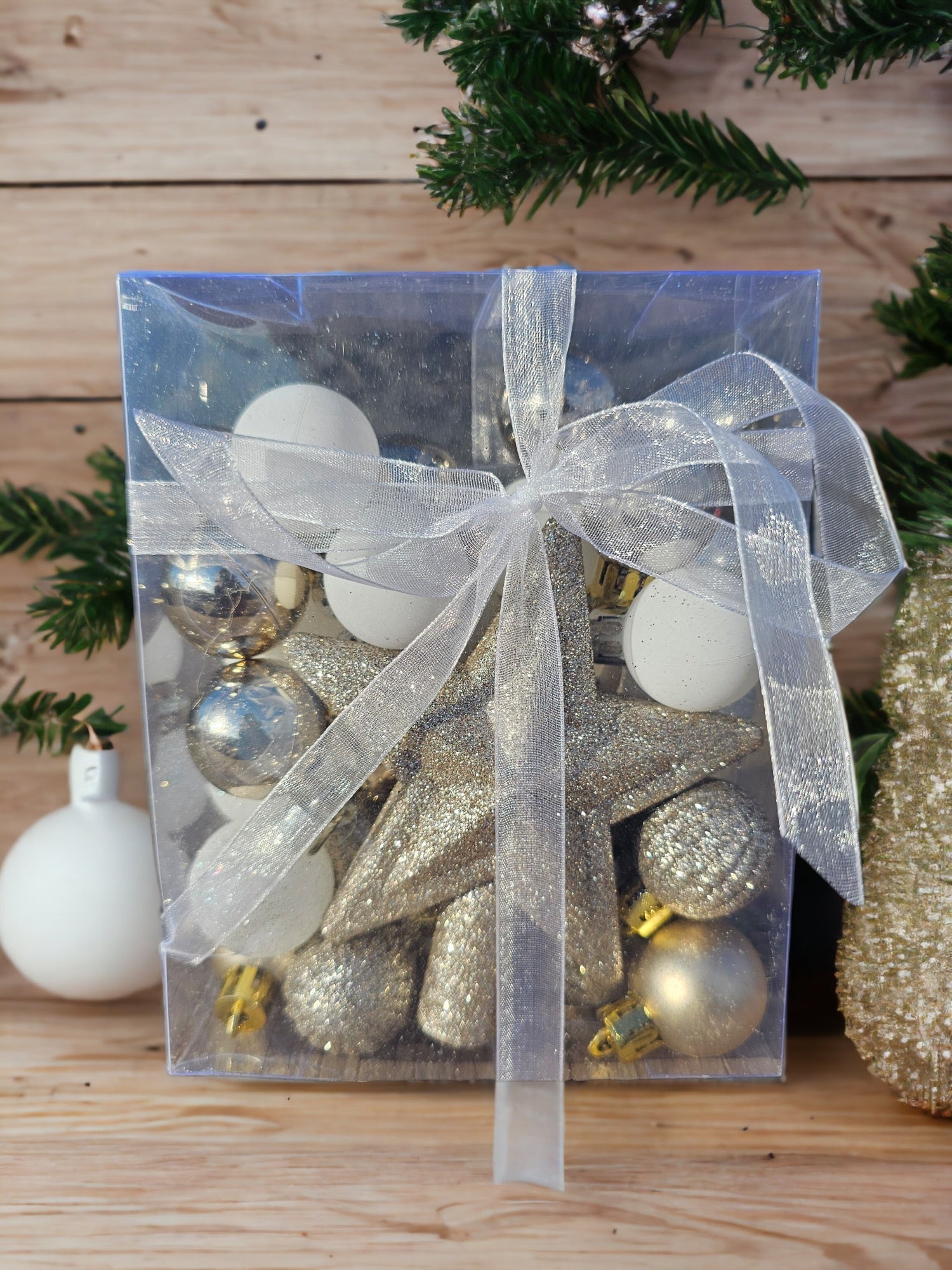 Gold Star Tabletop Mini Christmas Tree Live Plant - Ma Cherie Roses